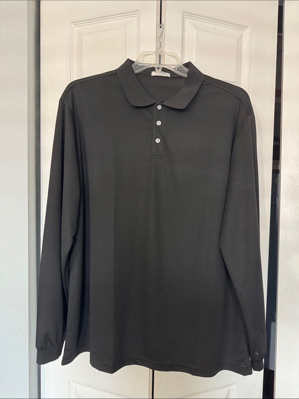Pinspark Men's Long Sleeve Performance Golf Polo Shirt - 2XL